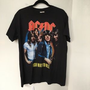 Vtg Mc5 Boyc AC/DC tshirt Size XL Black